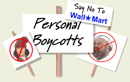 Personal Boycotts